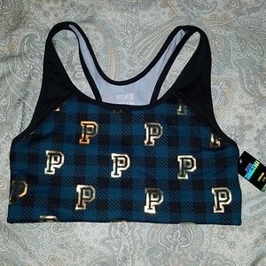 NWT Pink Victoria's Secret sports bra in S